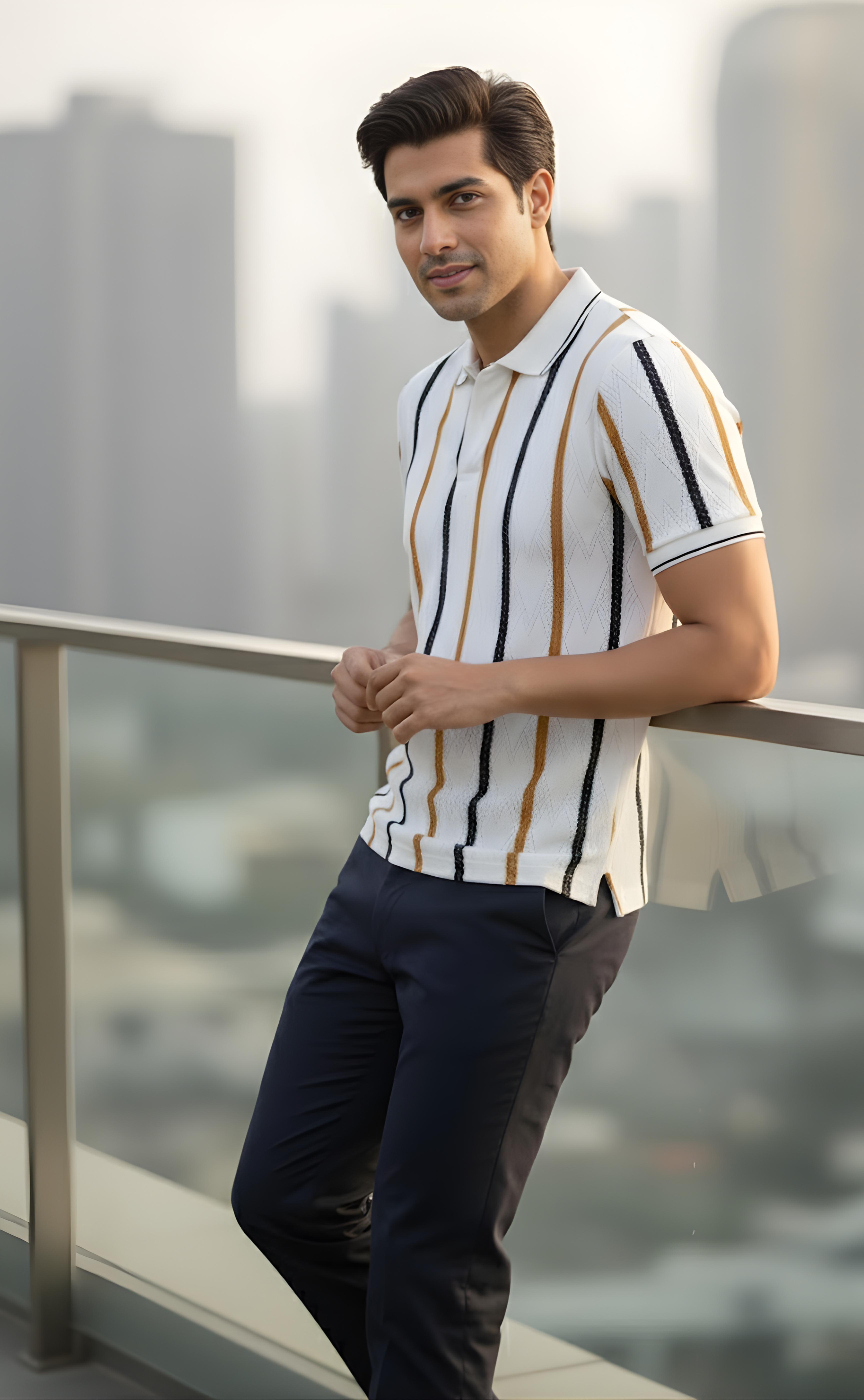 The Knitted Polo T-Shirt For Man