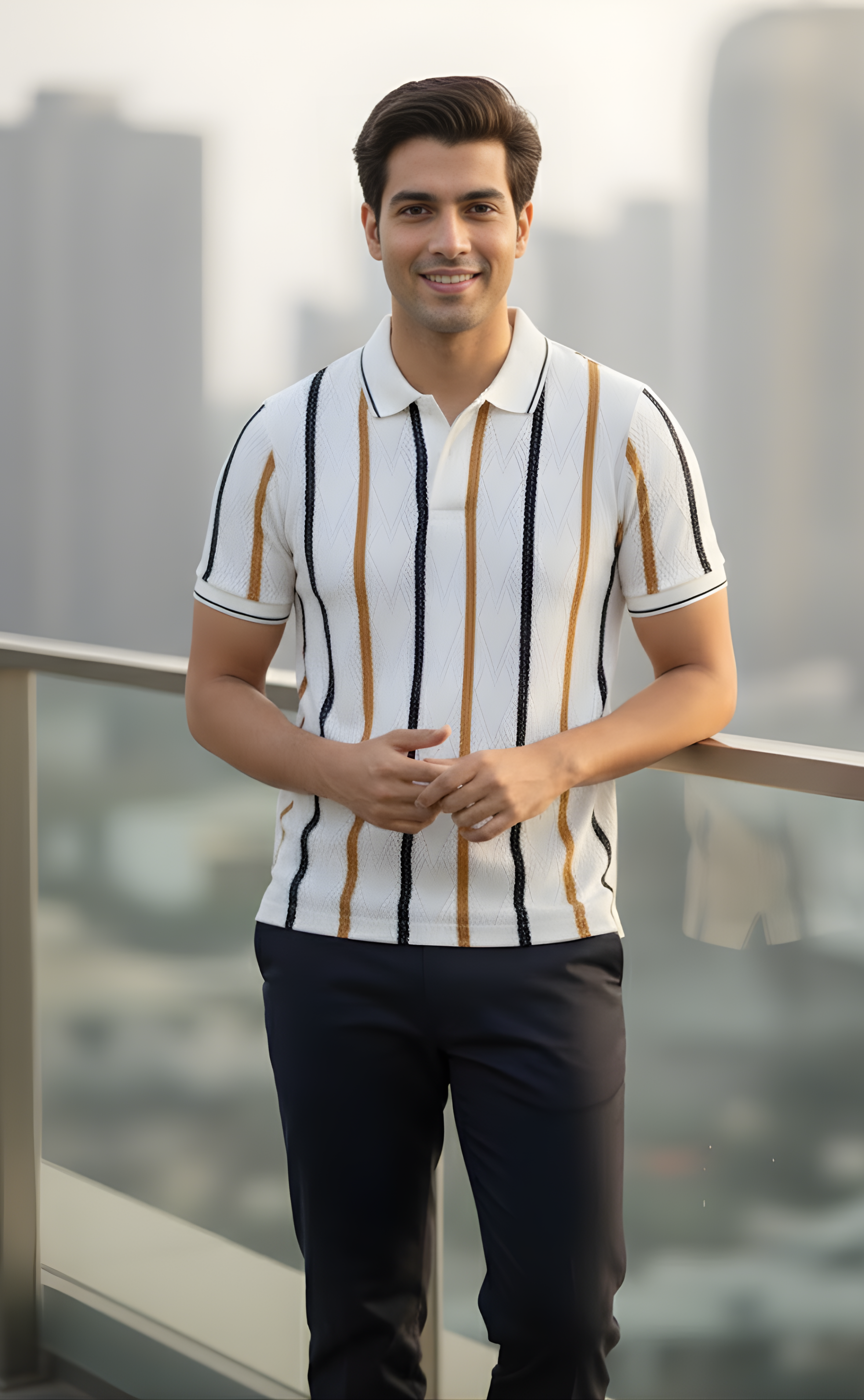 The Knitted Polo T-Shirt For Man