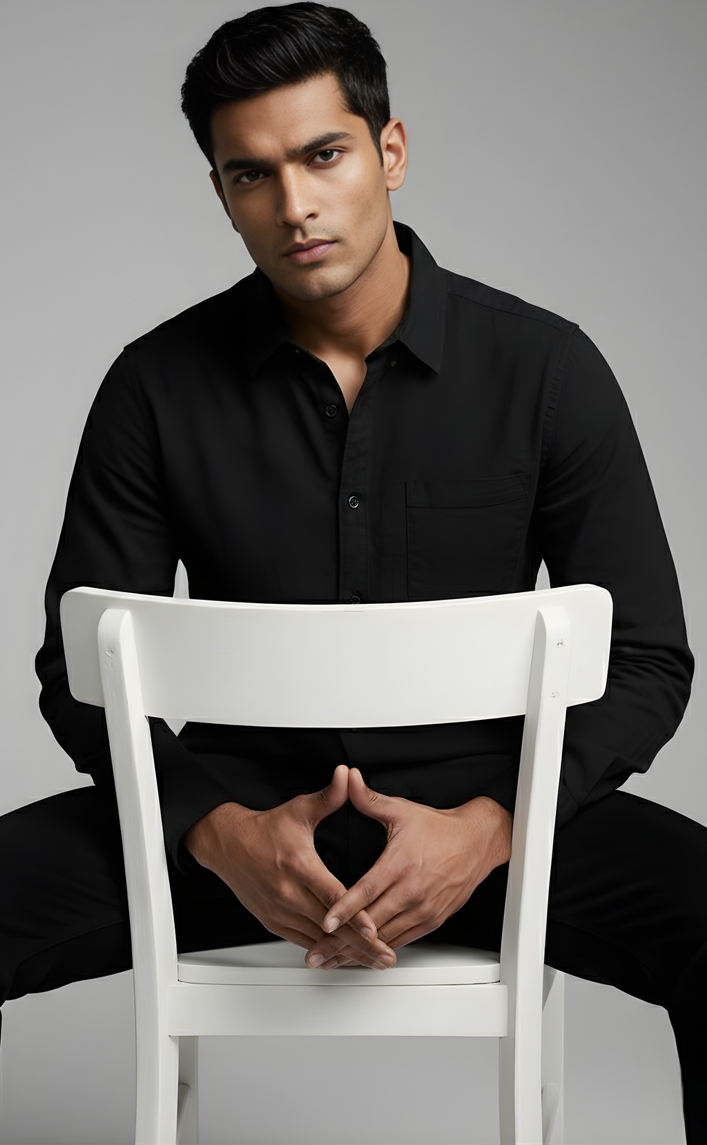 Premium Plain Black Shirt for Men