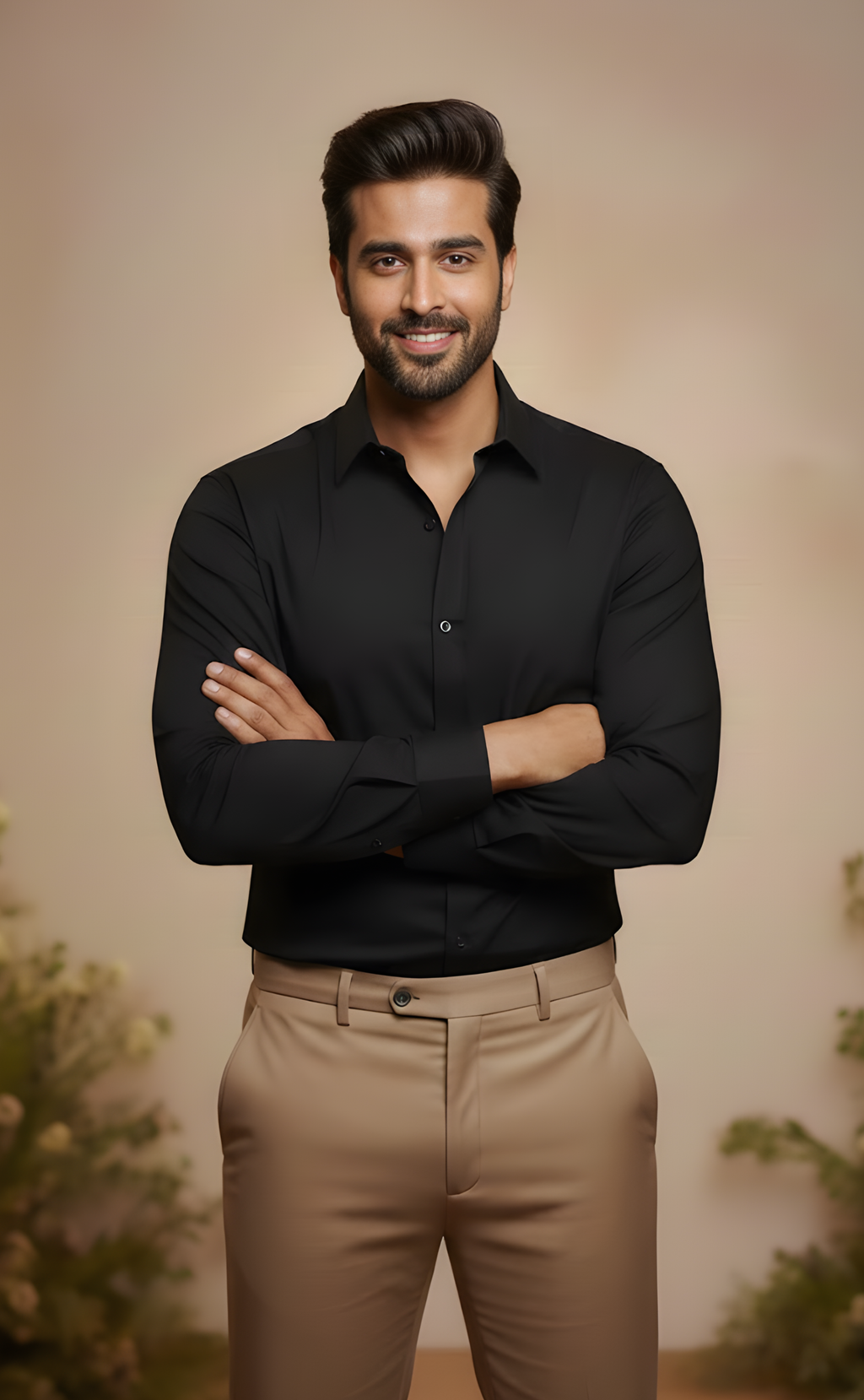 Premium Plain Black Shirt for Men