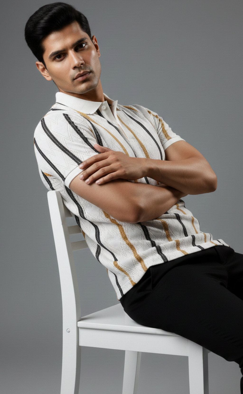 The Knitted Polo T-Shirt For Man