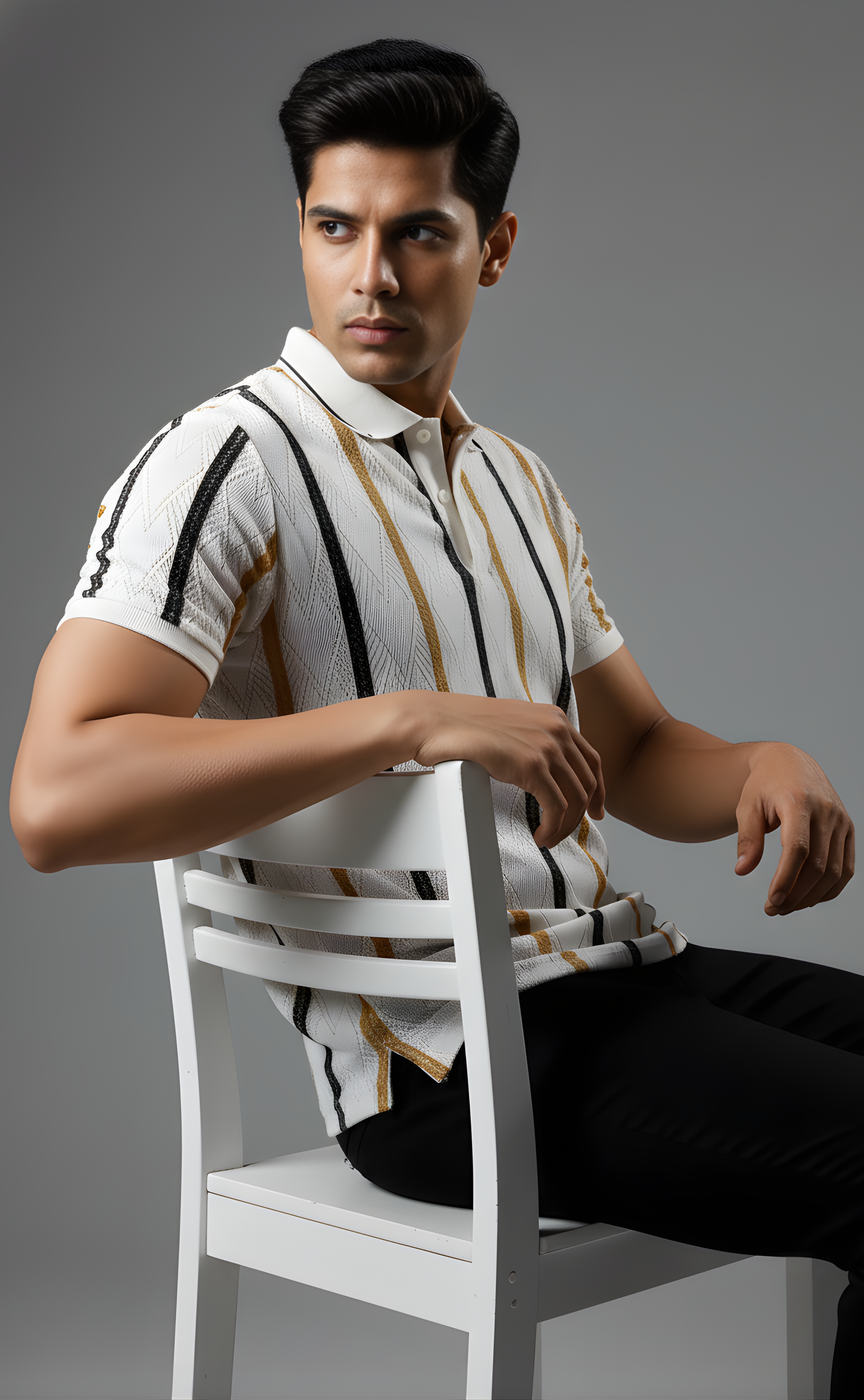 The Knitted Polo T-Shirt For Man