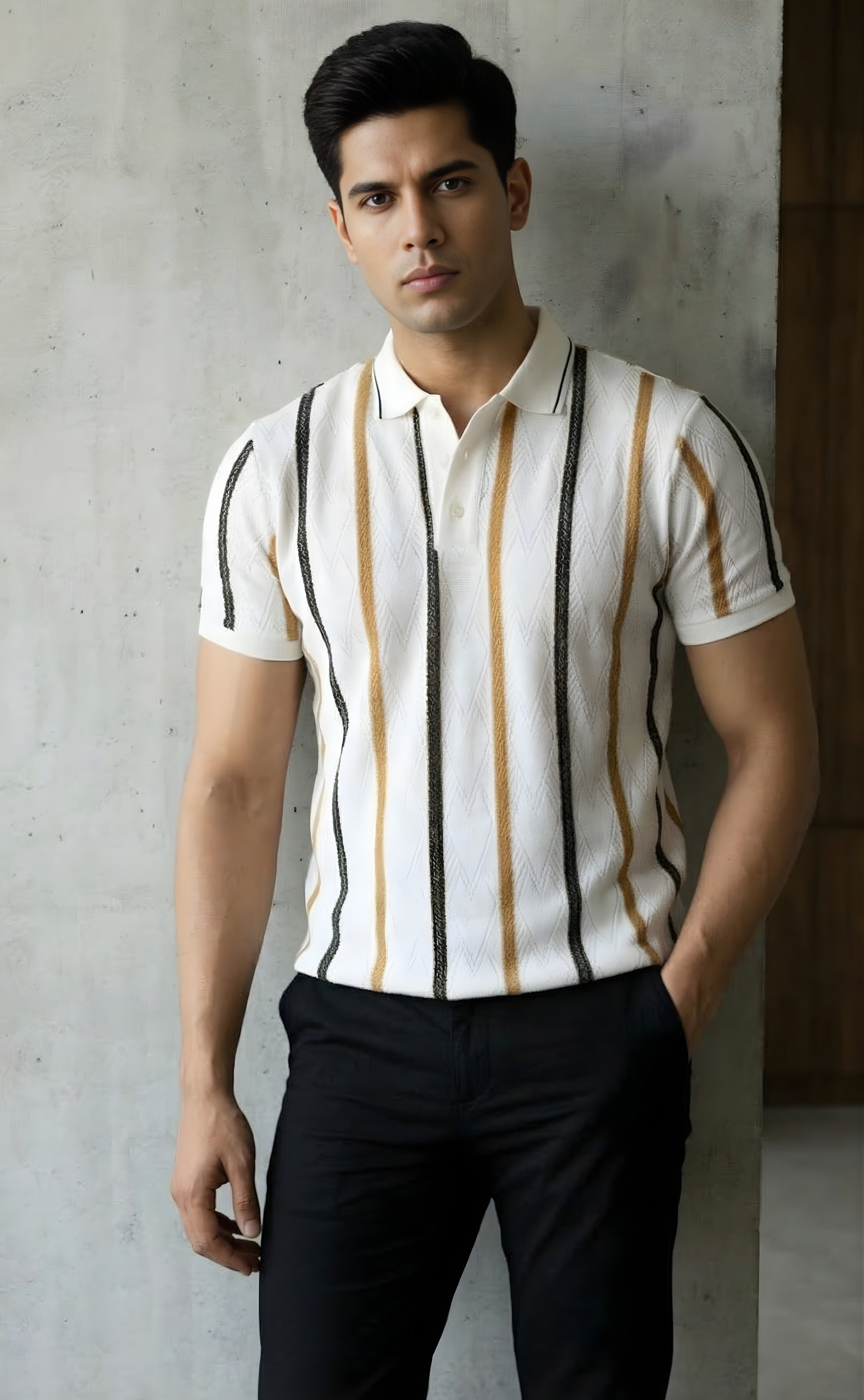 The Knitted Polo T-Shirt For Man