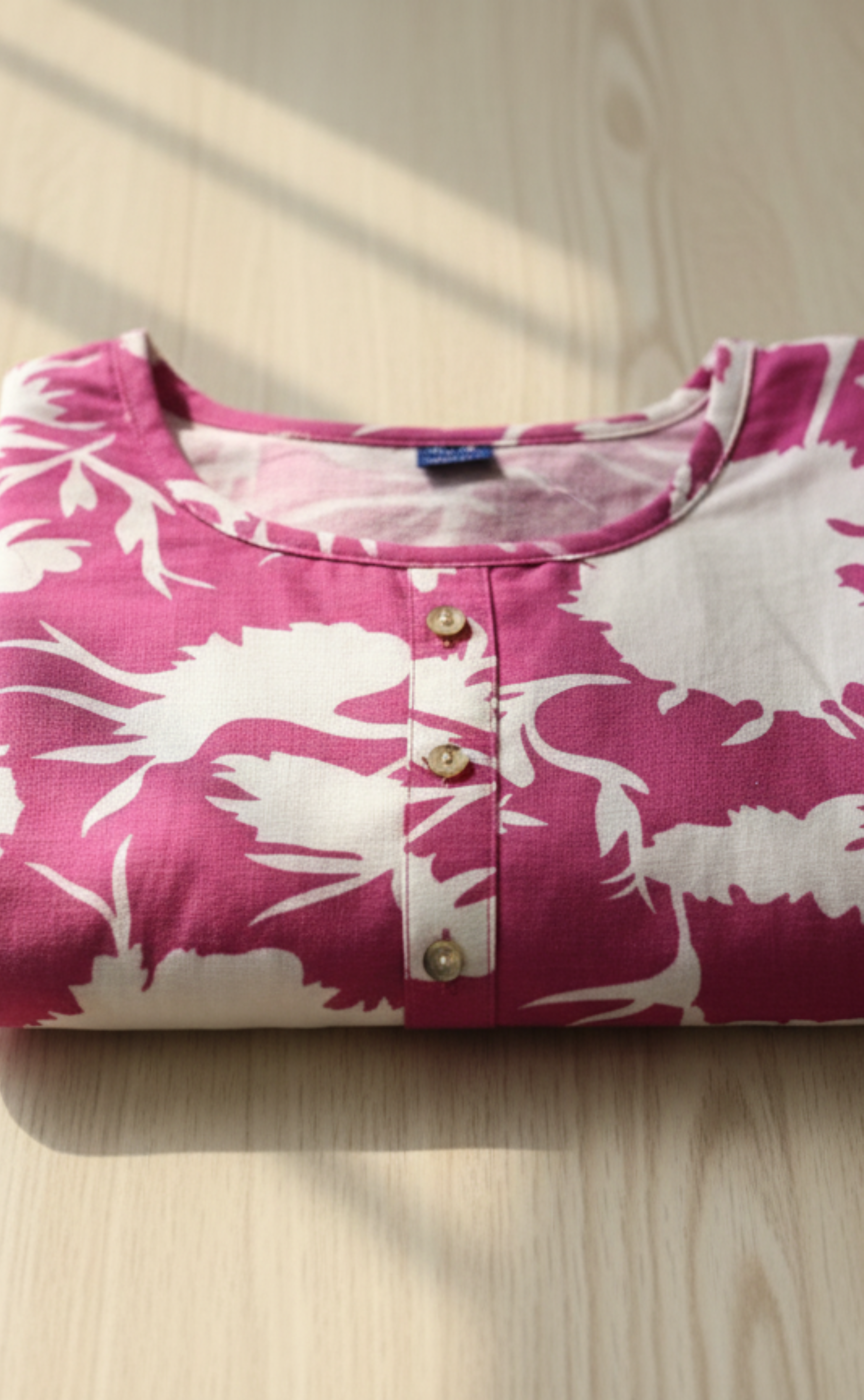 The Fuchsia Floral Short Frock