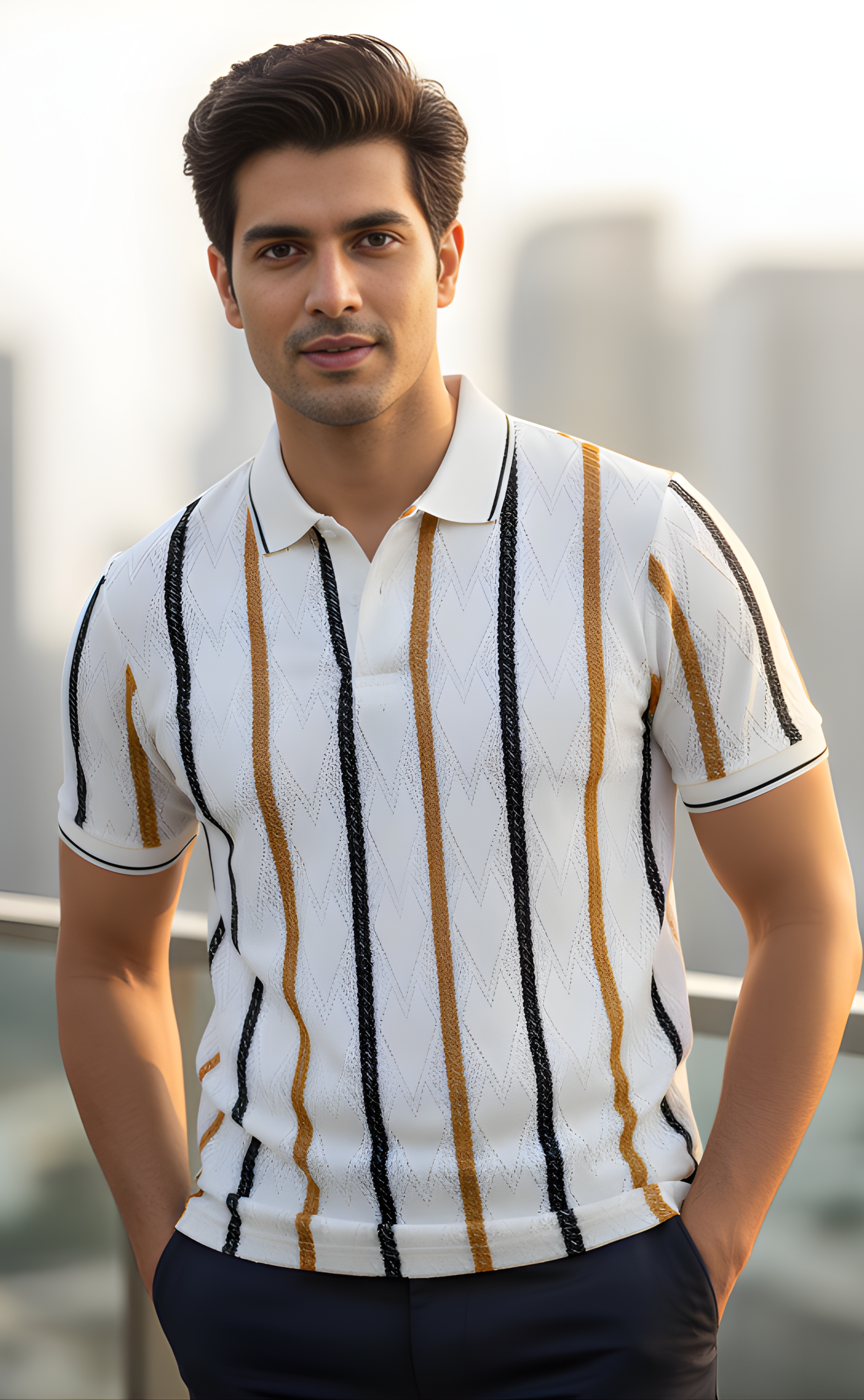 The Knitted Polo T-Shirt For Man