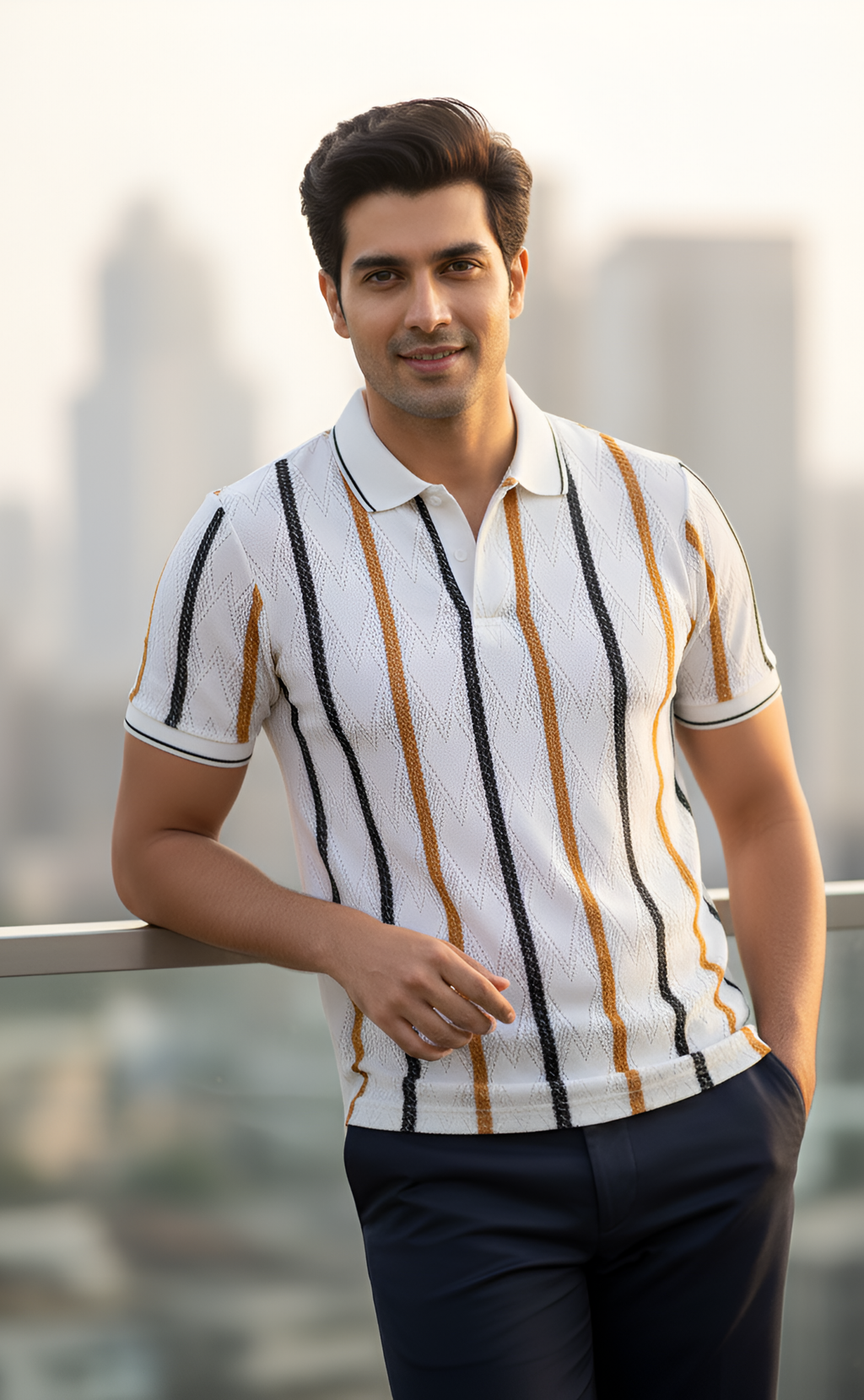 The Knitted Polo T-Shirt For Man