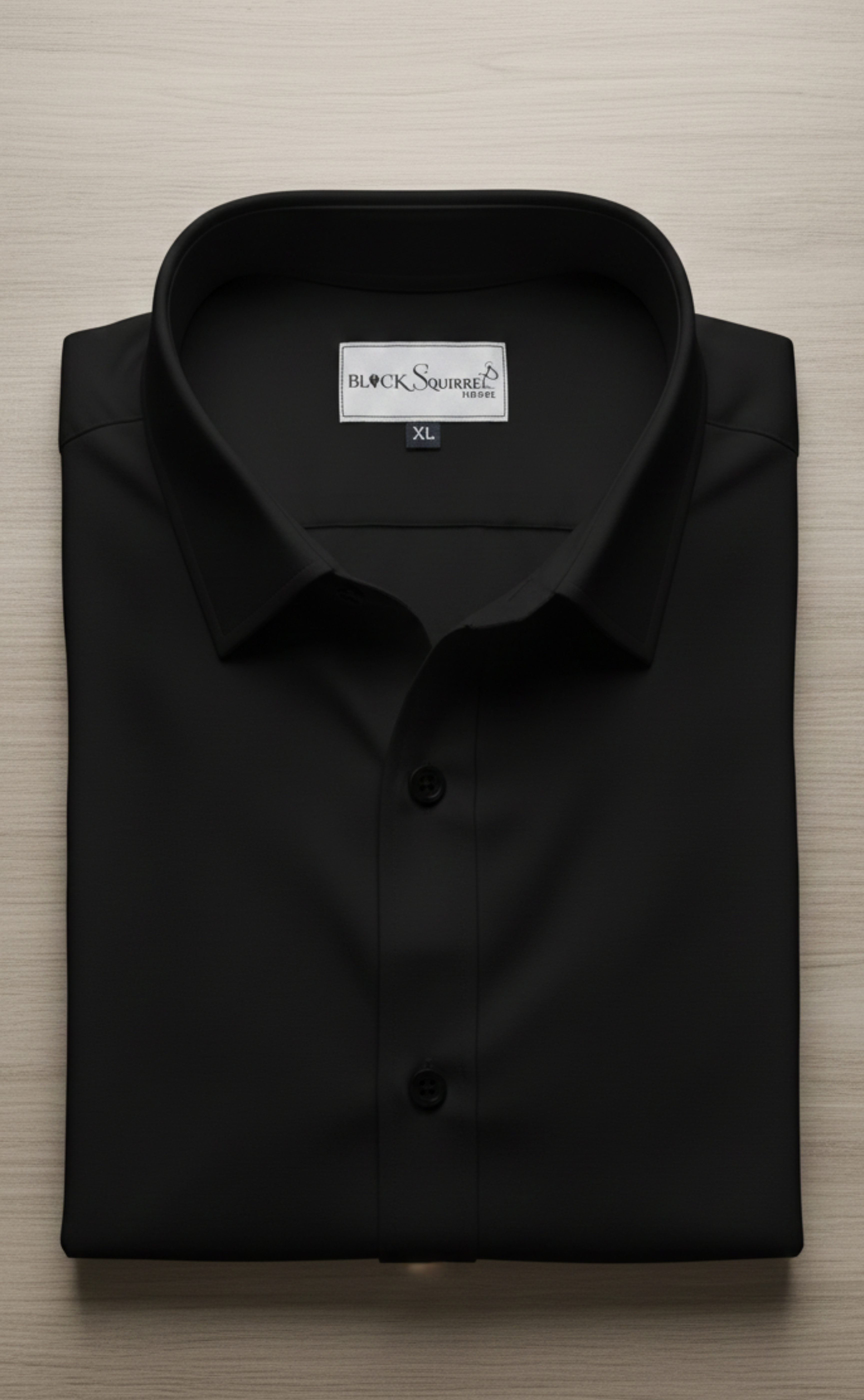 Premium Plain Black Shirt for Men